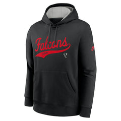 Atlanta Falcons Rewind Club Logo Pullover Hoodie Black - Nike