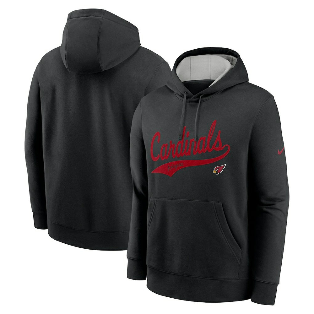 Arizona Cardinals Rewind Club Logo Pullover Hoodie Black - Nike