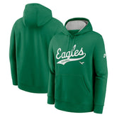 Philadelphia Eagles Rewind Club Logo Pullover Hoodie Kelly Green - Nike