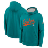 Miami Dolphins Rewind Club Logo Pullover Hoodie Aqua - Nike