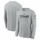 Tennessee Titans 2024 Salute To Service Long Sleeve T-Shirt Gray - Nike