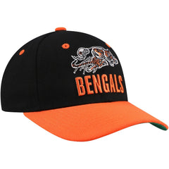 Cincinnati Bengals Youth All In 2.0 Adjustable Hat Black - Mitchell & Ness