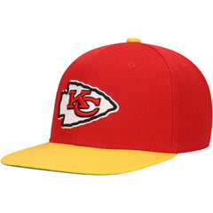 Kansas City Chiefs Youth Team Two-Tone Snapback Hat Red - Mitchell & Ness