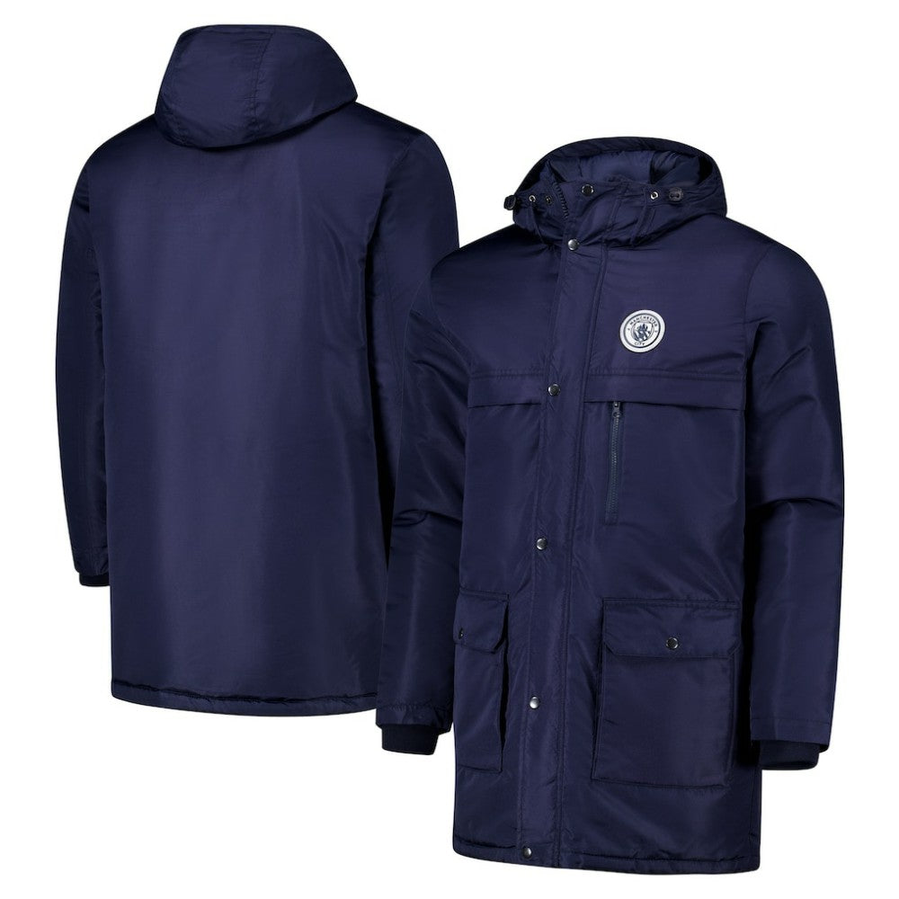 Manchester City Winter Field Park Full-Zip Hoodie Jacket - Navy