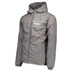 Tottenham Hotspur Home Match Hoodie Full-Zip Windbreaker Jacket - Gray