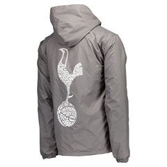 Tottenham Hotspur Home Match Hoodie Full-Zip Windbreaker Jacket - Gray