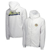 Club America Home Match Hoodie Full-Zip Windbreaker Jacket - White