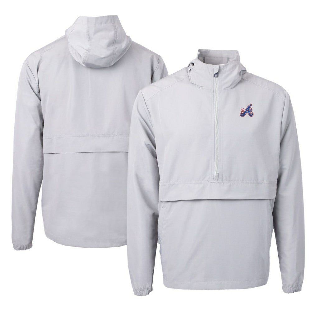 Atlanta Braves Cutter & Buck City Connect Charter Eco Recycled Half-Zip Anorak Jacket Near Me