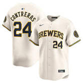 William Contreras Milwaukee Brewers Nike Home Limited Player Jersey discount