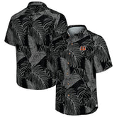 Cincinnati Bengals Sport Vine Line Button-Down Shirt Black - Tommy Bahama