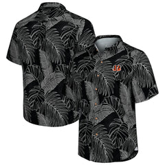 Cincinnati Bengals Sport Vine Line Button-Down Shirt Black - Tommy Bahama
