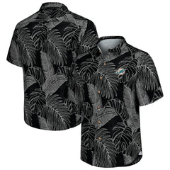 Miami Dolphins Sport Vine Line Button-Down Shirt Black - Tommy Bahama