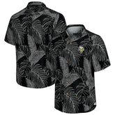 Minnesota Vikings Sport Vine Line Button-Down Shirt Black - Tommy Bahama