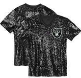 Maxx Crosby Las Vegas Raiders Girls Youth Sequin V-Neck Fashion Jersey Black - NFL