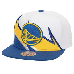 Mitchell & Ness - Golden State Warriors Waverunner Snapback Hat - White/Royal