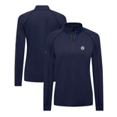 Winnipeg Jets - Levelwear Women's Kinetic Insignia Core Quarter-Zip Pullover Top Navy