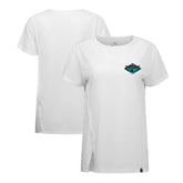 San Jose Sharks - Levelwear Women's Influx Club Patch 2.0 T-Shirt White