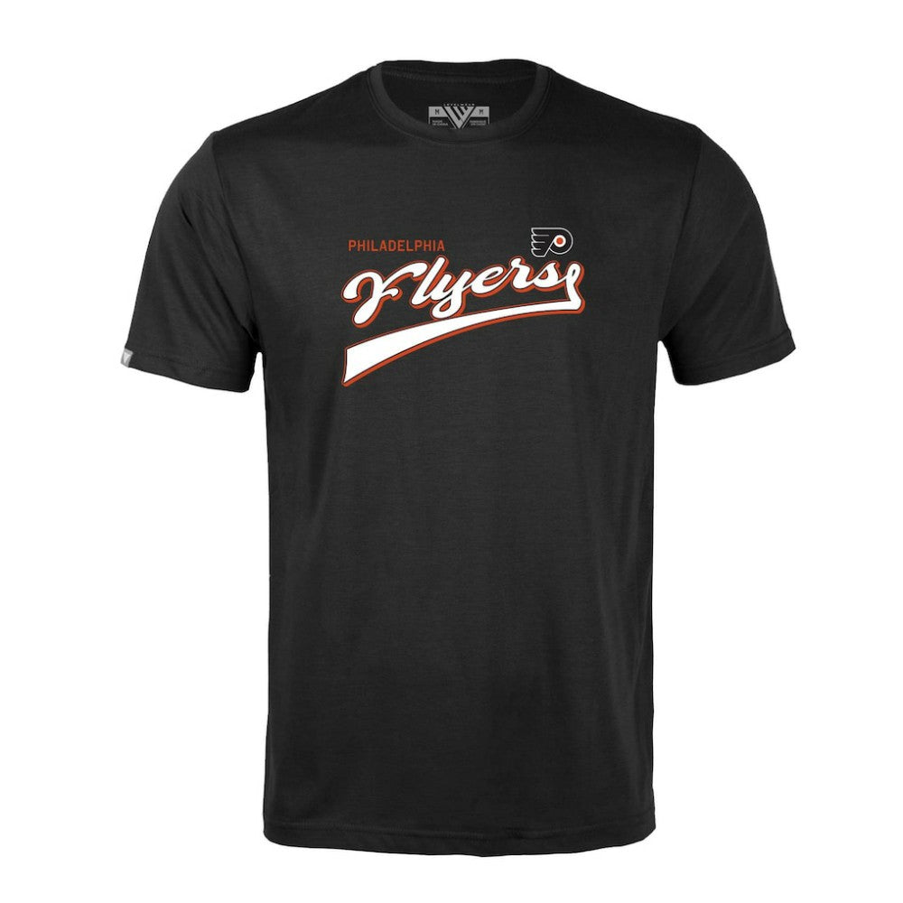 Philadelphia Flyers - Levelwear Richmond Retro Script T-Shirt Black