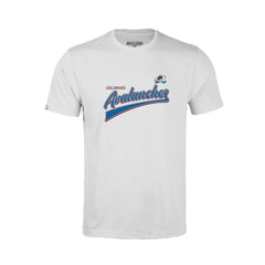 Colorado Avalanche - Levelwear Youth Little Richmond Retro Script T-Shirt White