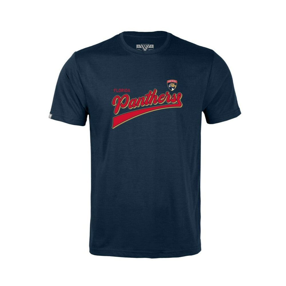 Florida Panthers - Levelwear Youth Little Richmond Retro Script T-Shirt Navy