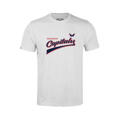 Washington Capitals Levelwear Youth Little Richmond Retro Script T-Shirt White