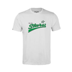 Dallas Stars - Levelwear Youth Little Richmond Retro Script T-Shirt White