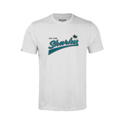 San Jose Sharks - Levelwear Youth Little Richmond Retro Script T-Shirt White