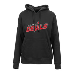 New Jersey Devils - Levelwear Women's Adorn Premier 2.0 Fleece Pullover Hoodie Black