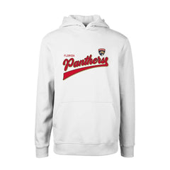 Florida Panthers - Levelwear Youth Podium Retro Script Fleece Pullover Hoodie White