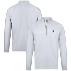 Atlanta Braves Levelwear Theory Insignia Quarter-Zip Pullover On Sale