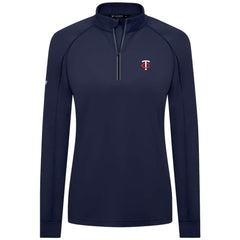 Minnesota Twins Levelwear Women's Kinetic Insignia Quarter-Zip Pullover On Sale