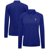 Texas Rangers Levelwear Women's Kinetic Insignia Quarter-Zip Pullover Clearance