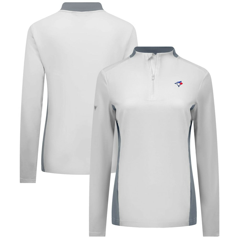 Toronto Blue Jays Levelwear Women's Moxie Insignia Quarter-Zip Pullover for sale