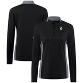 Detroit Tigers Levelwear Women's Moxie Insignia Quarter-Zip Pullover On Sale