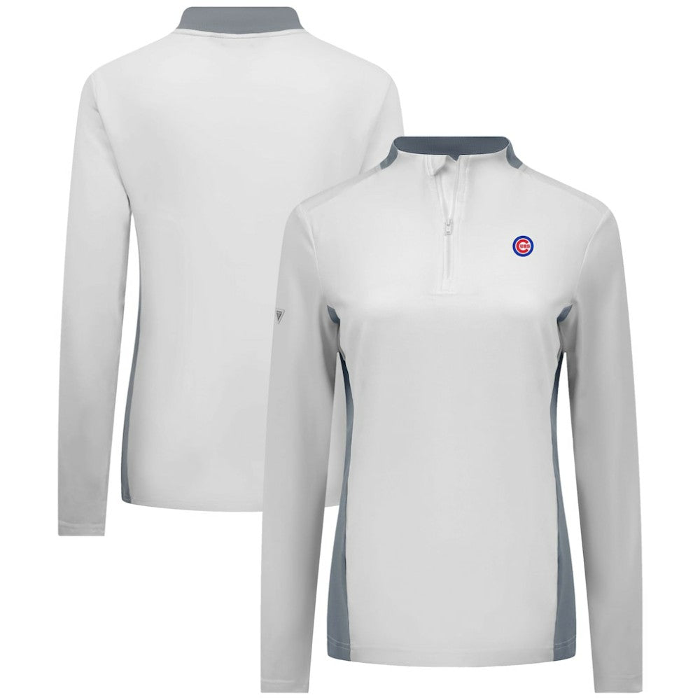 Chicago Cubs Levelwear Women's Moxie Insignia Quarter-Zip Pullover Clearance