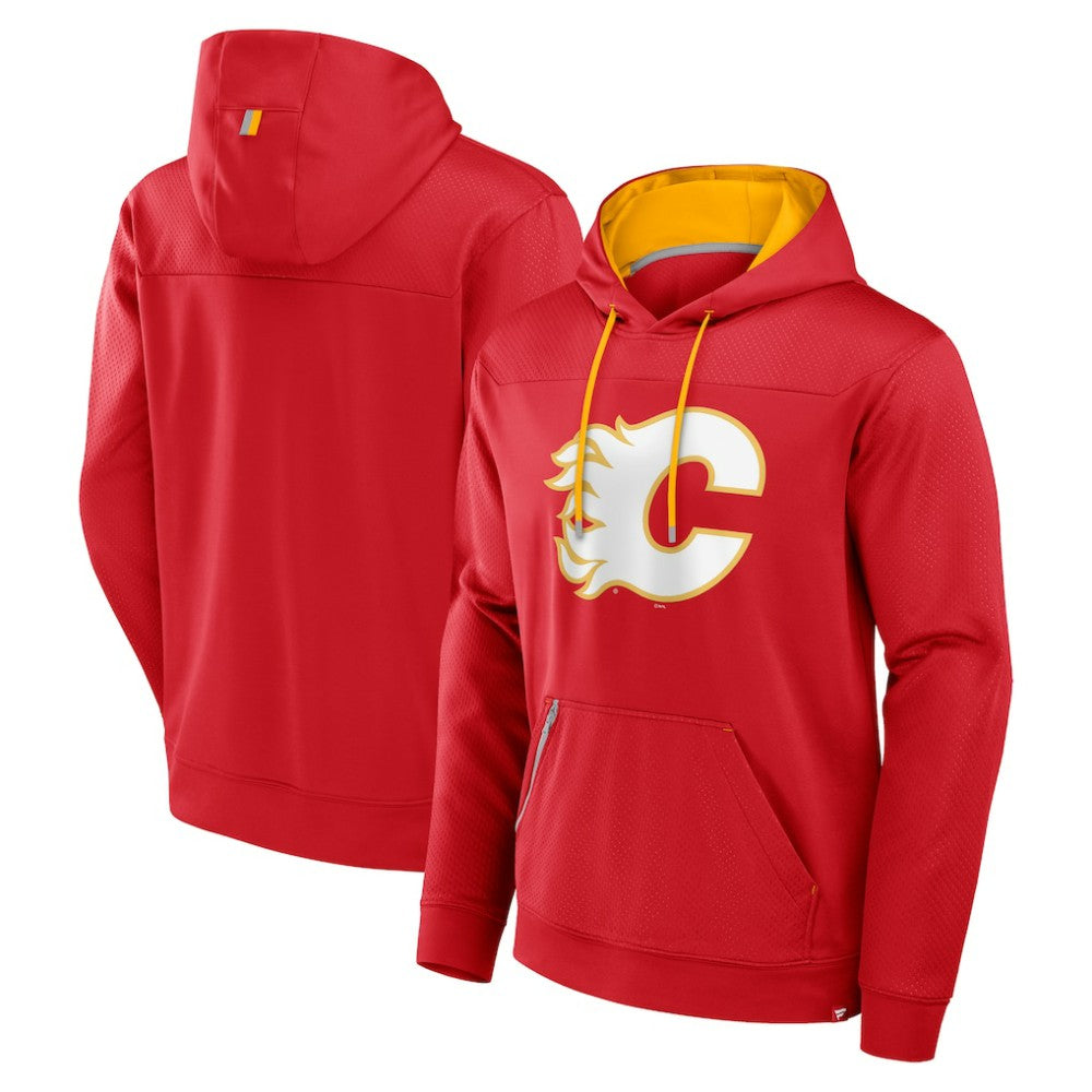 Calgary Flames - Fanatics Defender Pullover Hoodie Red
