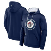 Winnipeg Jets - Fanatics Defender Pullover Hoodie Navy