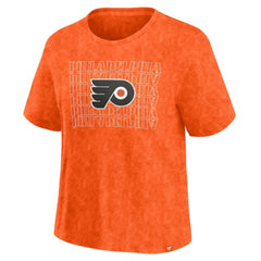 Philadelphia Flyers - Fanatics Women's Faded Wash T-Shirt Orange