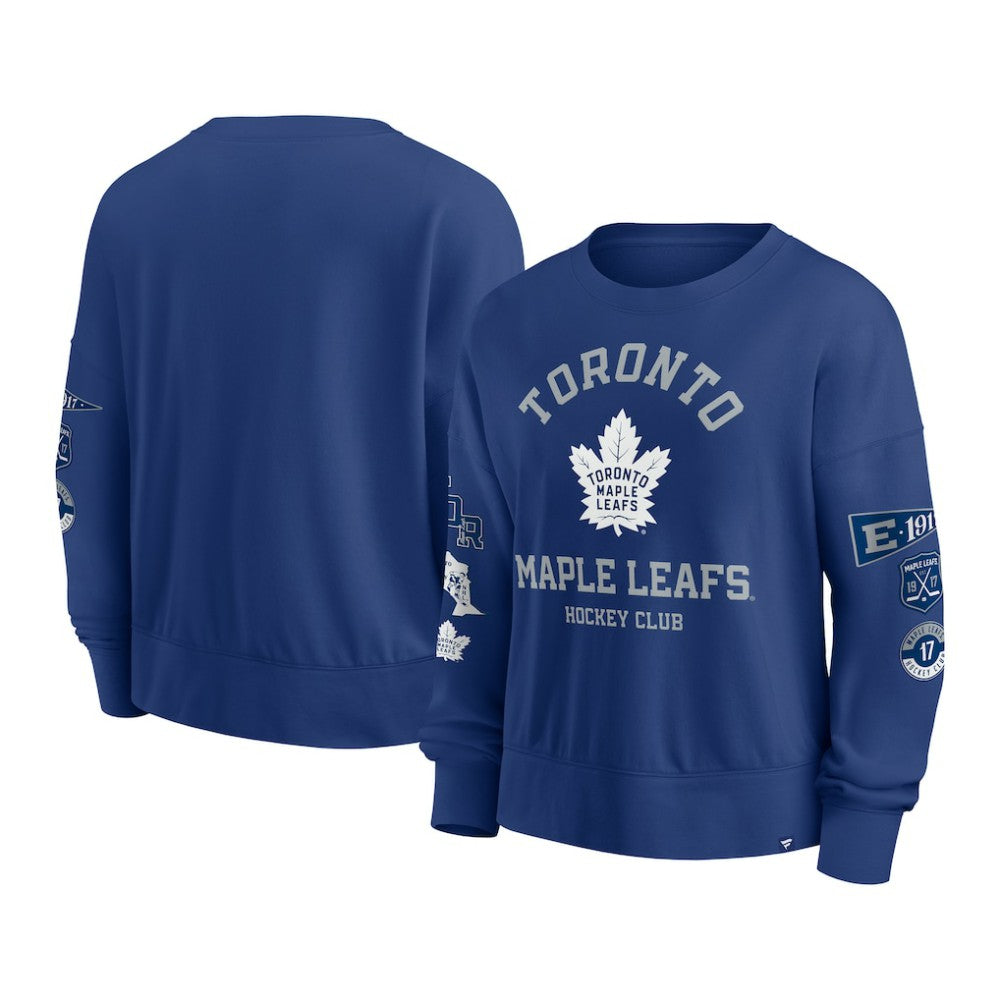 Toronto Maple Leafs - Fanatics Women's Go Team Pullover Sweatshirt Blue