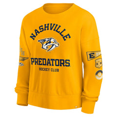 Nashville Predators - Fanatics Women's Go Team Pullover Sweatshirt Gold