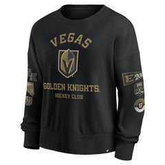 Vegas Golden Knights Fanatics Women's Go Team Pullover Sweatshirt Black