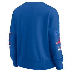 New York Rangers Fanatics Women's Go Team Pullover Sweatshirt Blue