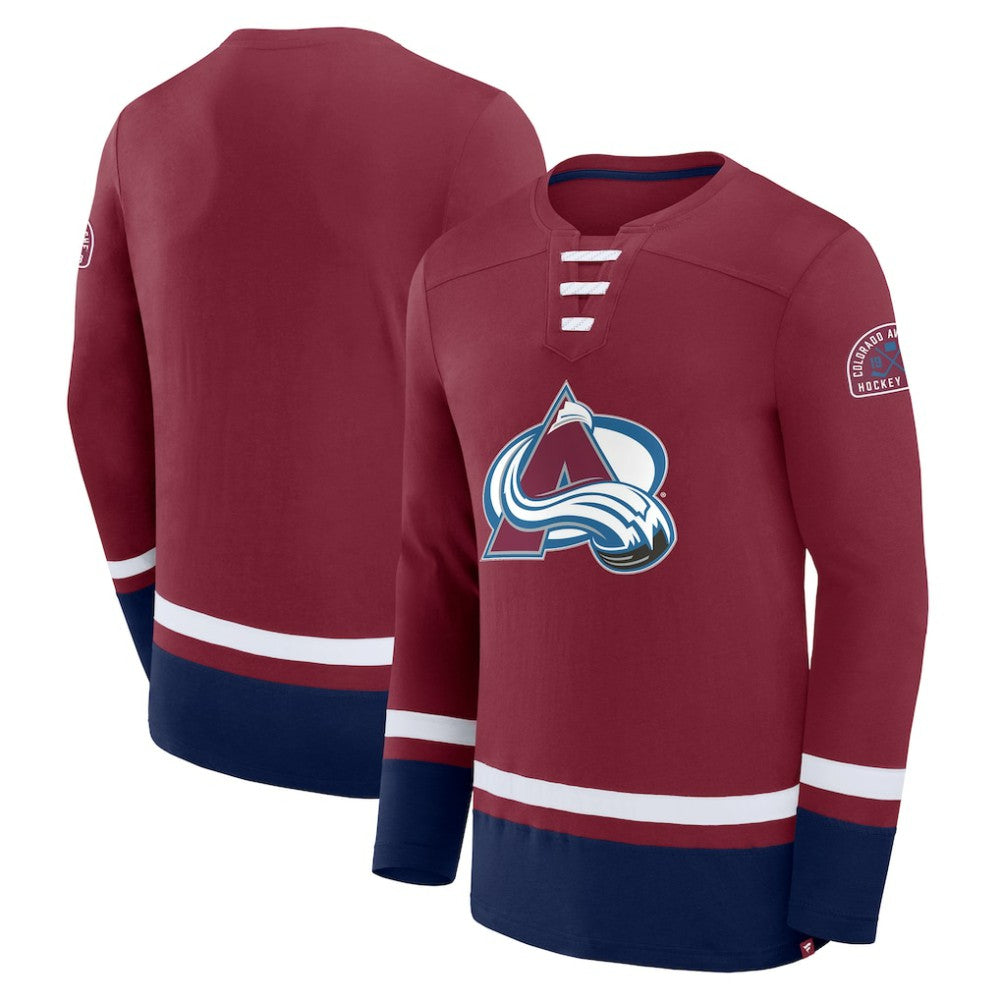Colorado Avalanche - Fanatics High Point Long Sleeve T-Shirt Burgundy