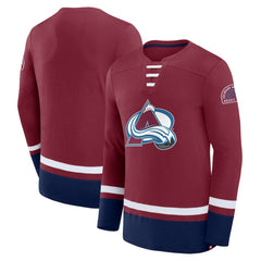Colorado Avalanche - Fanatics High Point Long Sleeve T-Shirt Burgundy