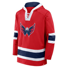 Washington Capitals Fanatics Inside Line Fleece Pullover Hoodie- Red
