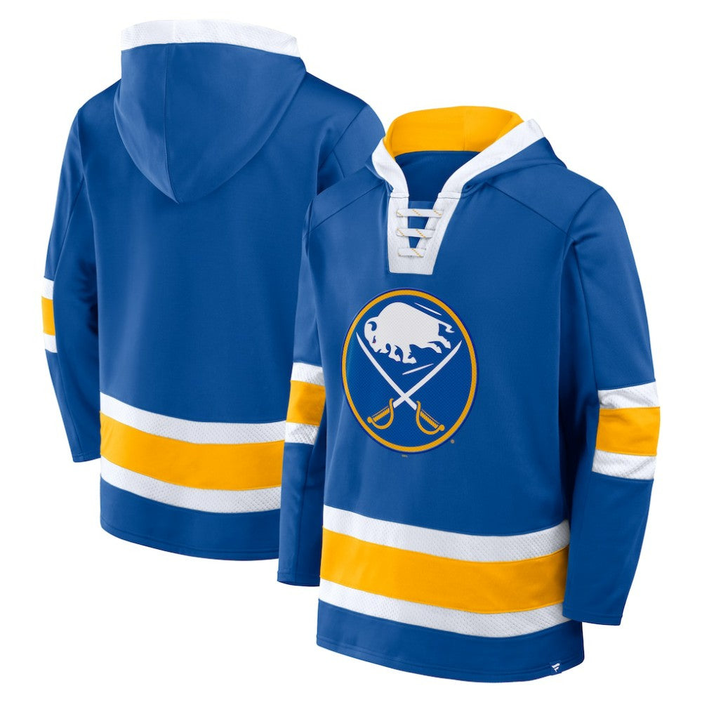 Buffalo Sabres - Fanatics Inside Line Fleece Pullover Hoodie- Royal