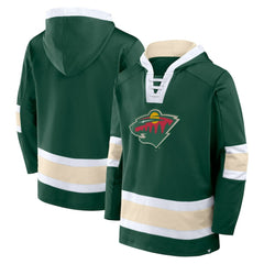 Minnesota Wild - Fanatics Inside Line Fleece Pullover Hoodie- Green