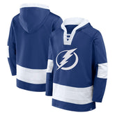 Tampa Bay Lightning - Fanatics Inside Line Fleece Pullover Hoodie- Blue