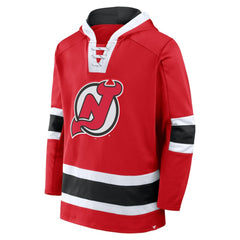 New Jersey Devils - Fanatics Inside Line Fleece Pullover Hoodie- Red