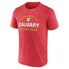 Calgary Flames - Fanatics Property Of T-Shirt Heather Red